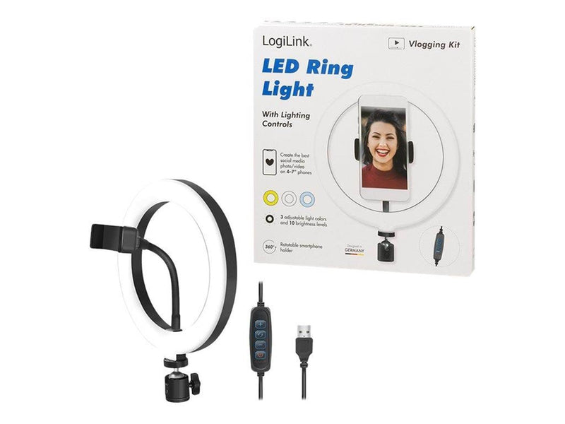LogiLink Smartphone ring light Ø 20 cm