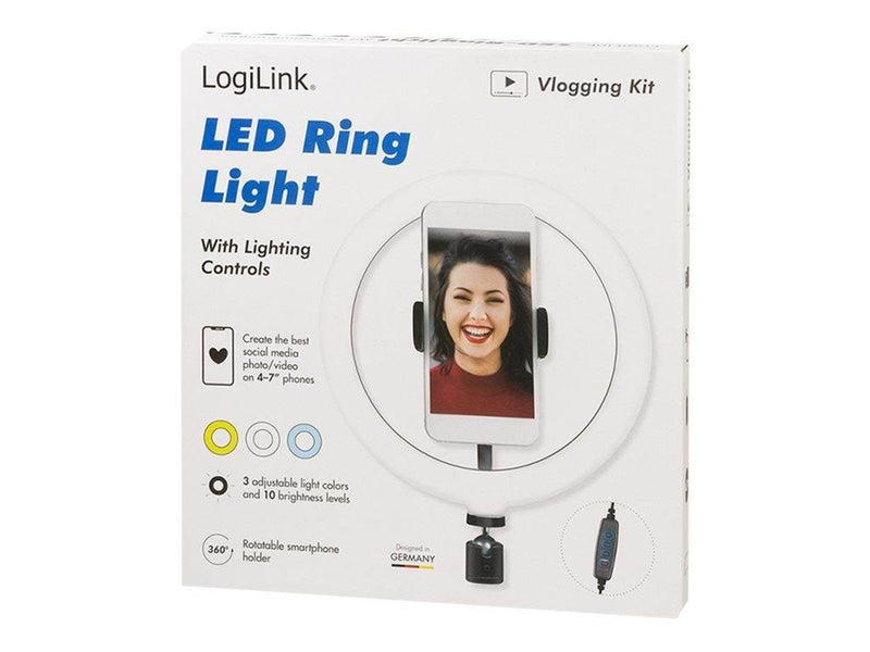 LogiLink Smartphone ring light Ø 20 cm