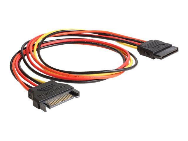 Delock Spannungsversorgungs-Verlängerungskabel - SATA-Stromstecker (W) bis SATA-Stromstecker (M) 50 cm