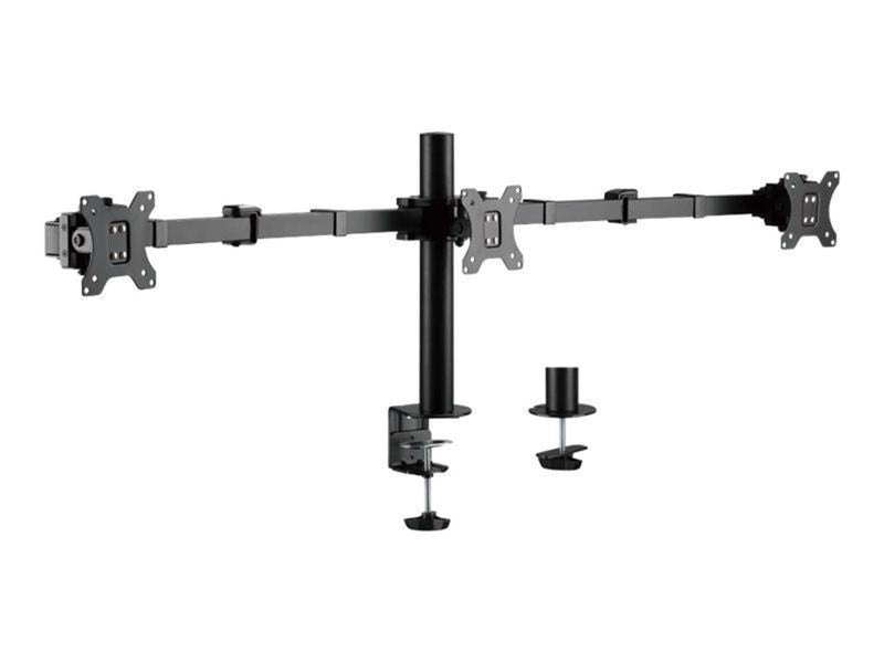 LogiLink Triple monitor mount 17–27" arm length: adjustable