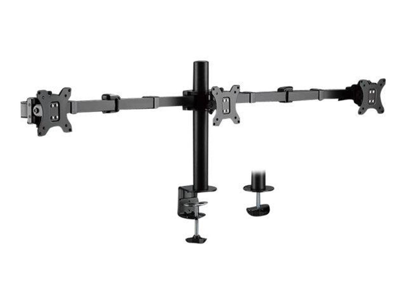 LogiLink Triple monitor mount 17–27" arm length: adjustable