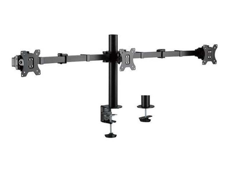 LogiLink Triple monitor mount 17–27" arm length: adjustable