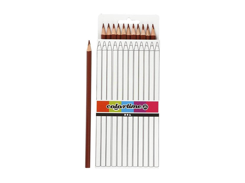 Creativ Company Triangular colored pencils - Brown 12pcs.