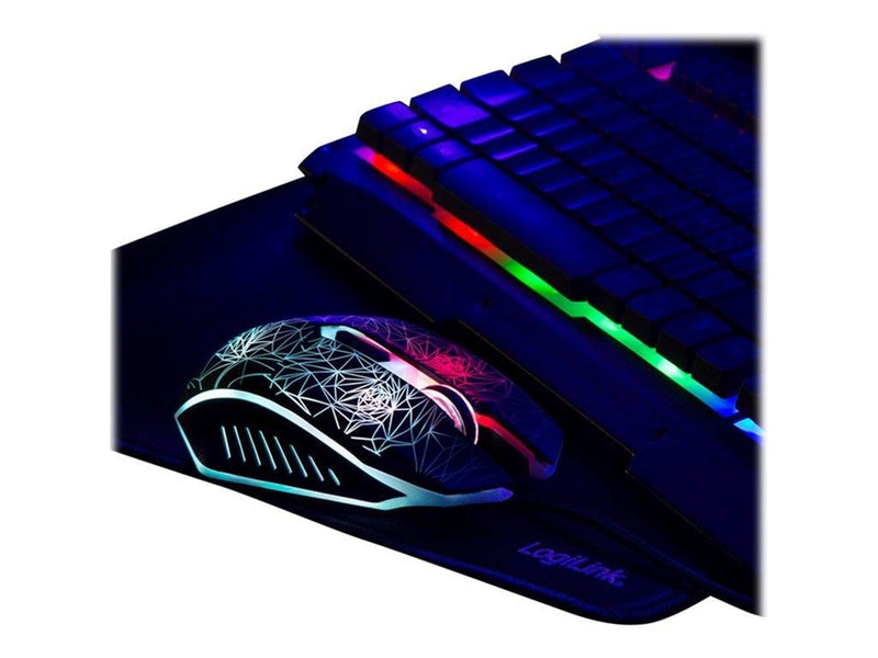 LogiLink Gaming-Set keyboard mouse and mouspad - Gaming Tastaturen - Deutsch - Schwarz