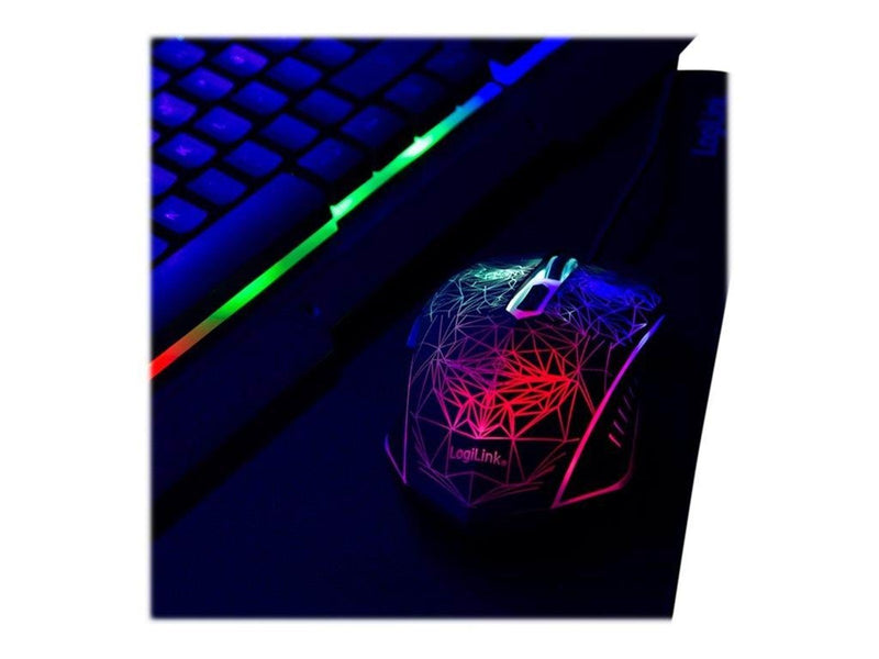 LogiLink Gaming-Set keyboard mouse and mouspad - Gaming Tastaturen - Deutsch - Schwarz