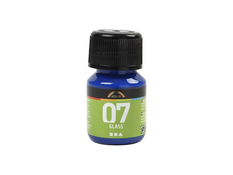 Creativ Company Permanent Glass Paint - Brilliant Blue 30ml