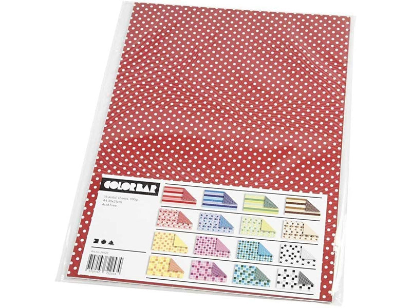 Creativ Company Colorbar Paper Print A4 100g 16 Sheets