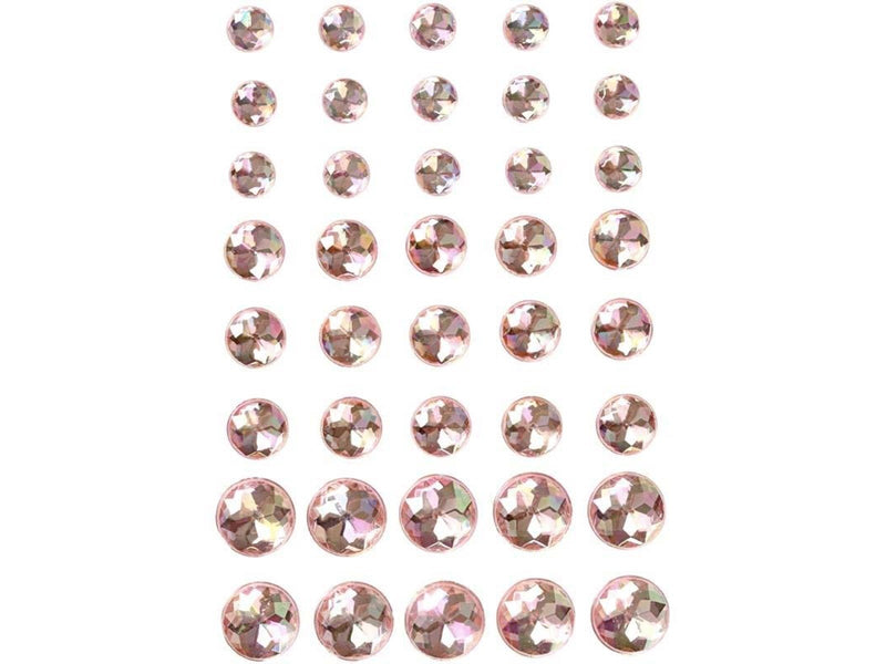 Creativ Company Rhinestones Pink 6-8-10mm 40pcs.