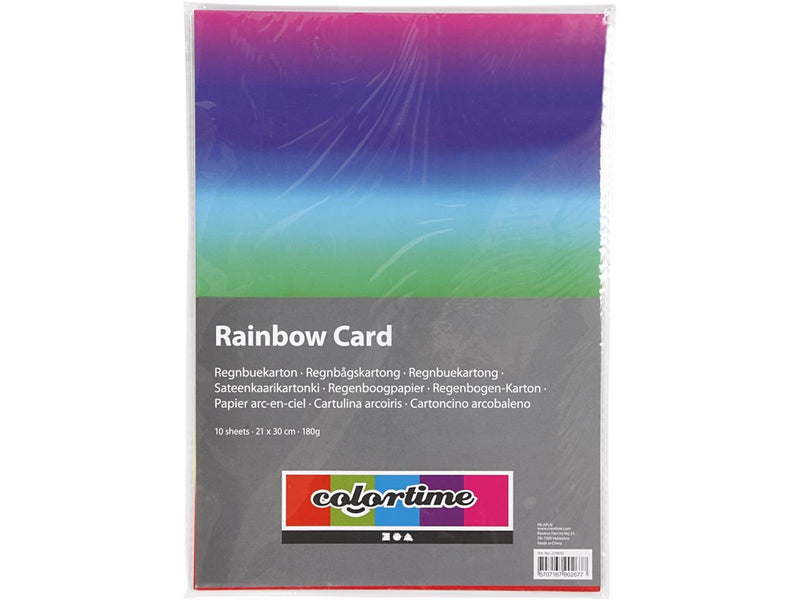 Creativ Company Rainbow Paper A4 180gr 10 Sheets