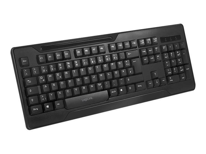 LogiLink 2.4 GHz wireless keyboard & mouse set - Tastatur & Maus Set - Schwarz