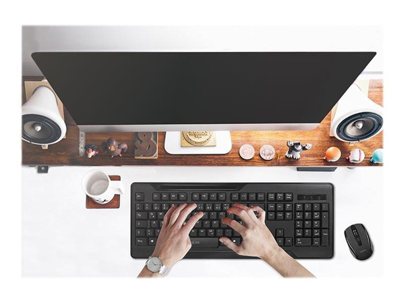 LogiLink 2.4 GHz wireless keyboard & mouse set - Tastatur & Maus Set - Schwarz