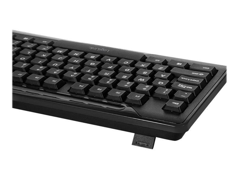 LogiLink 2.4 GHz wireless keyboard & mouse set - Tastatur & Maus Set - Schwarz