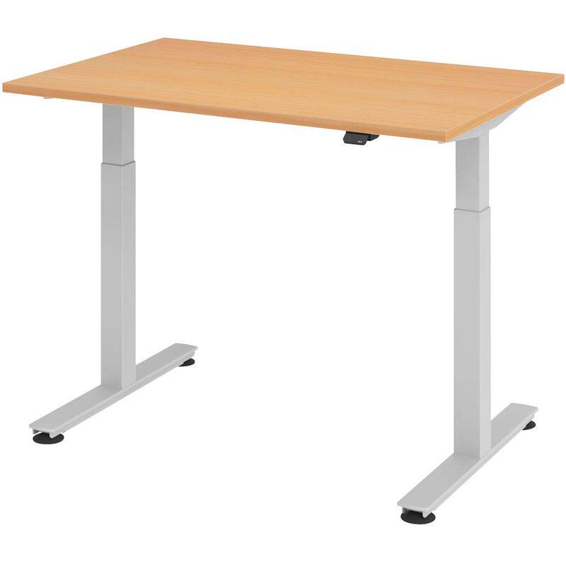 HAMMERBACHER elektrisch höhenverstellbarer Schreibtisch VXMST12/6/S buche