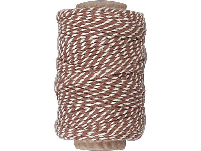 Creativ Company Cotton cord Brown/White 50m