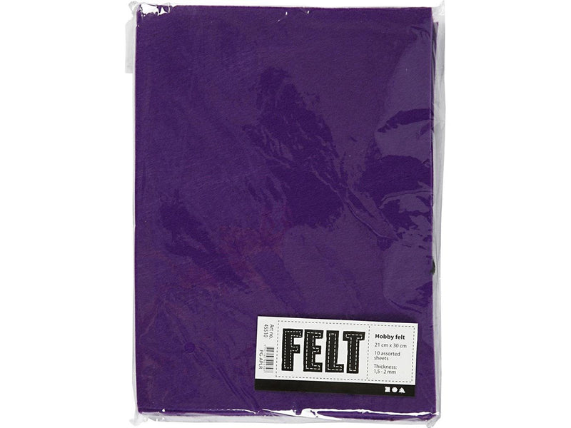 Creativ Company Craft felt Purple A4 10 sheets