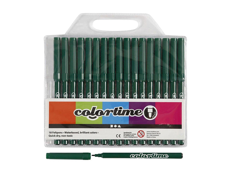 Creativ Company Dark green markers 18st.