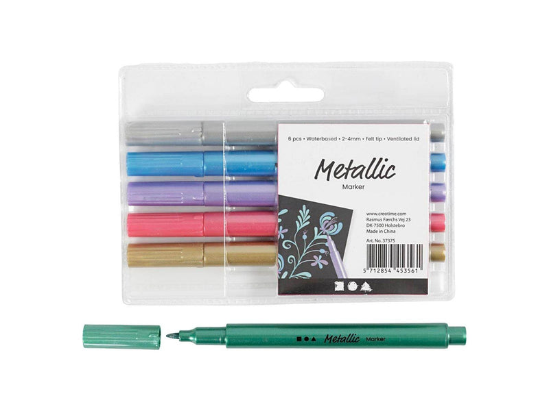 Creativ Company Markers Metallic 6pcs.