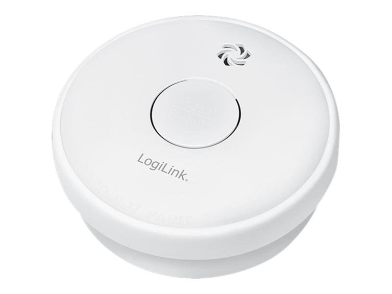 LogiLink Smoke detector with replaceable zinc carbon battery 1 year battery