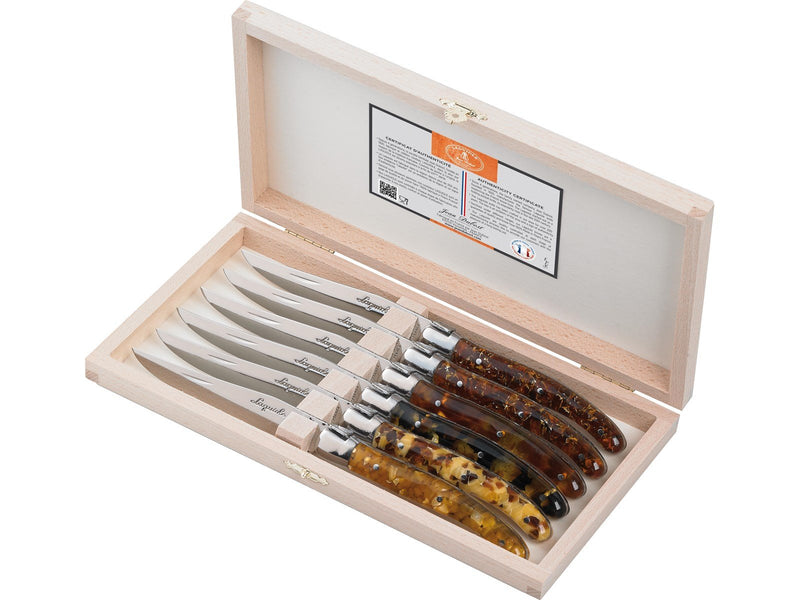 Jean Dubost Knive akryl mix 2.5mm 6stk Laguiole