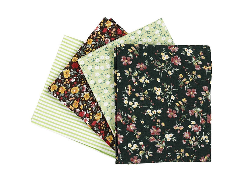 Creativ Company Patchwork Fabric Green 45x55cm 4pcs.
