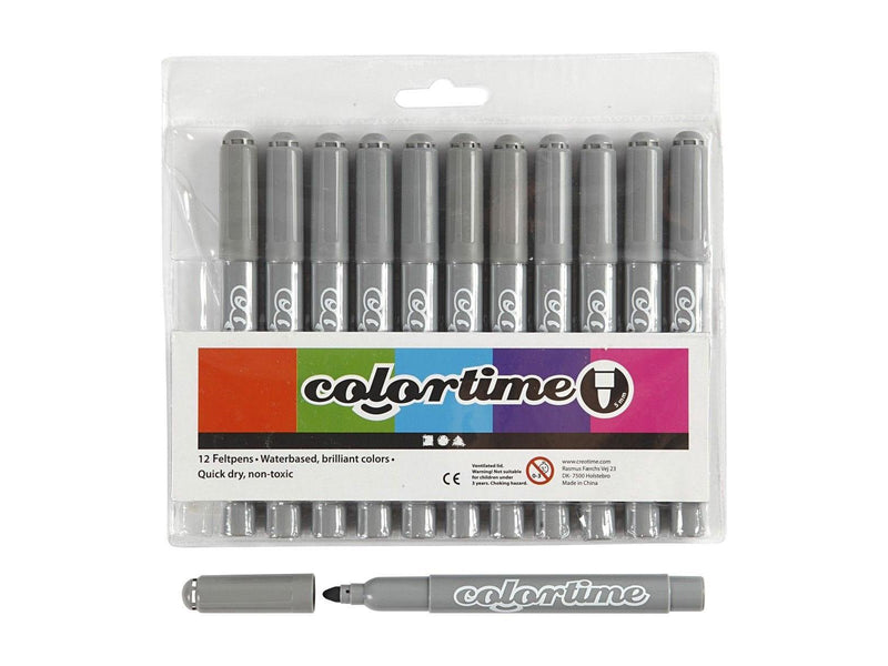 Creativ Company Gray Jumbo pens 12pcs.