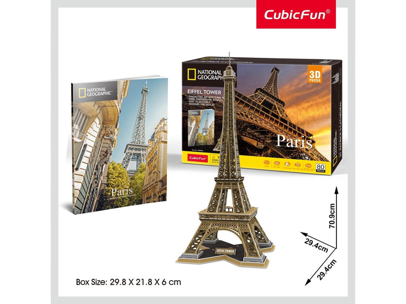 Cubic Fun Paris: Eiffel Tower 3D 80 pcs 3D Puzzle