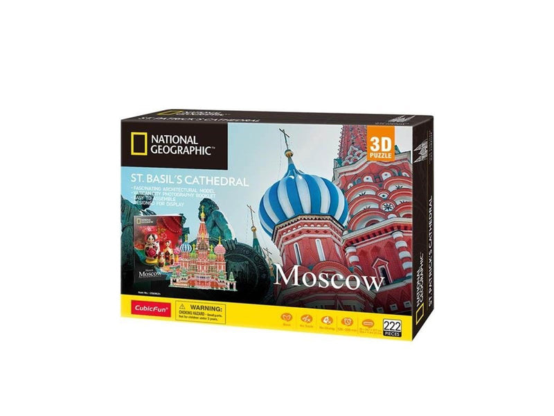 Cubic Fun Moscow St. Basil´s Cathedral 3D 224 pcs 3D Puzzle