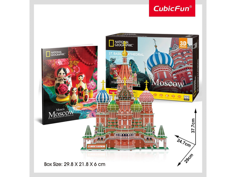 Cubic Fun Moscow St. Basil´s Cathedral 3D 224 pcs 3D Puzzle