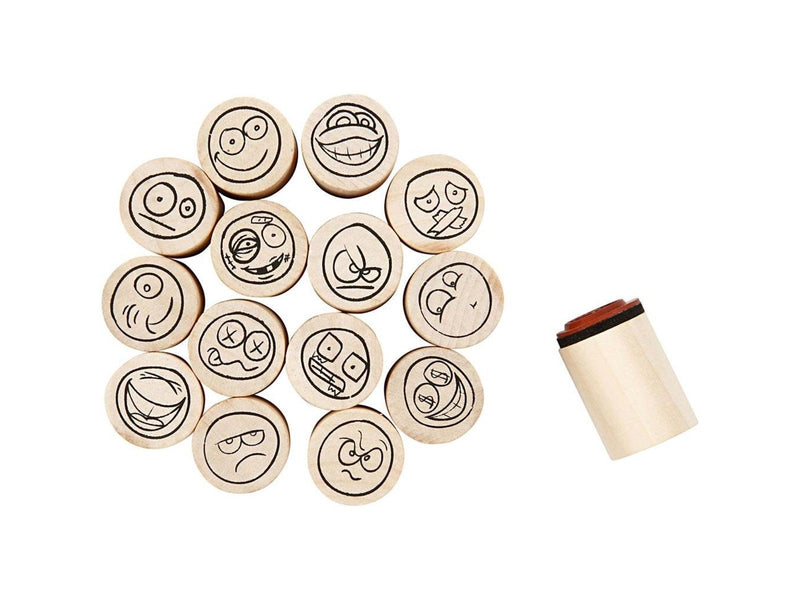 Creativ Company Deco Art Stamps Smiley Face 15pcs.