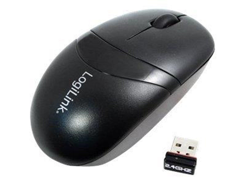 LogiLink Mouse optical wireless 2.4 GHz with 3 Button black - Maus (Schwarz)