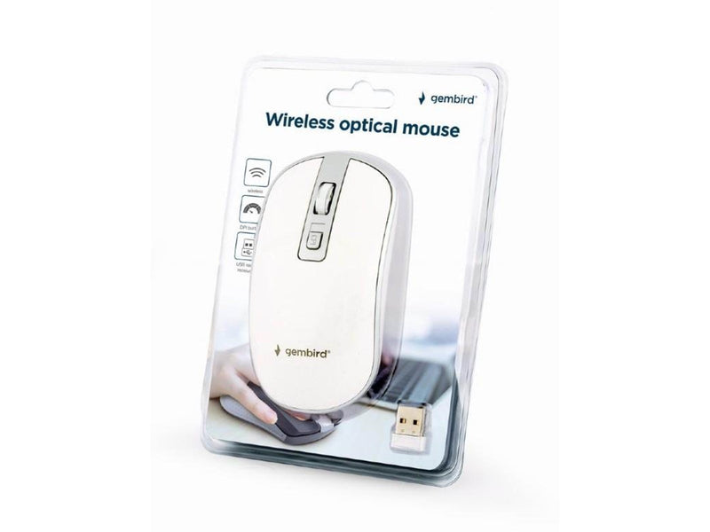 Gembird Wireless optical mouse 4B-06 - Maus (Weiß)