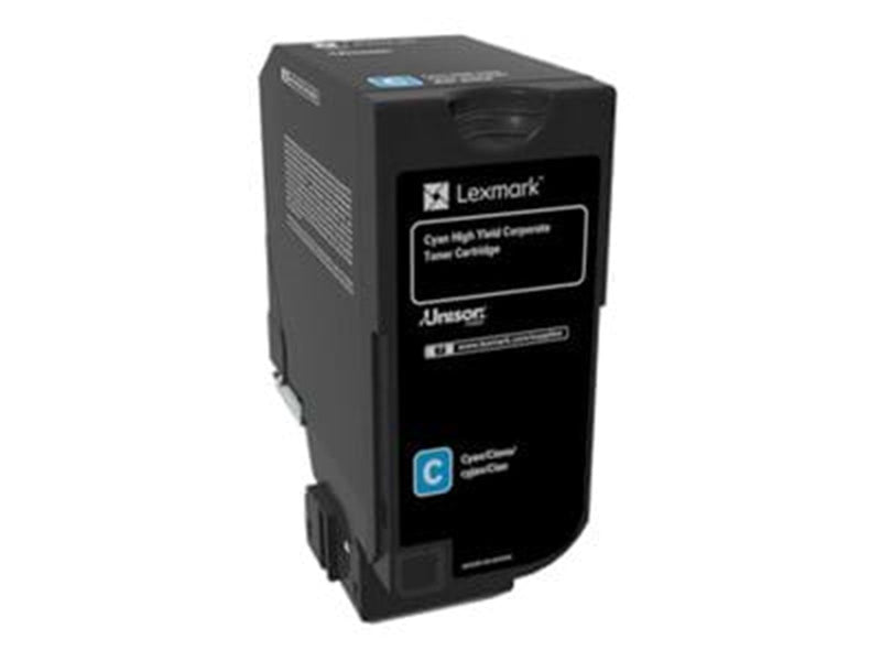 Lexmark Toner Corporate Cyan for CX725 16k - Tonerpatrone Cyan