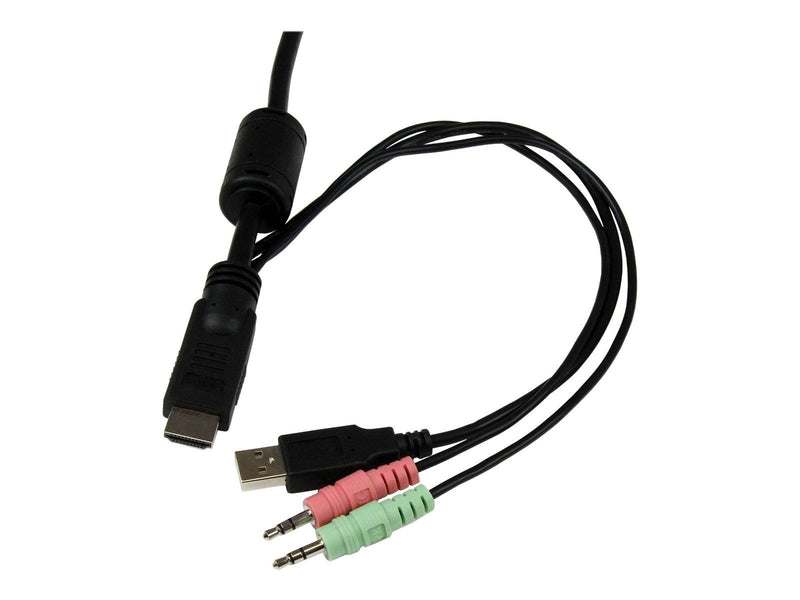 StarTech.com 2 Port USB HDMI Kabel KVM Switch w/ Audio und Remote Switch