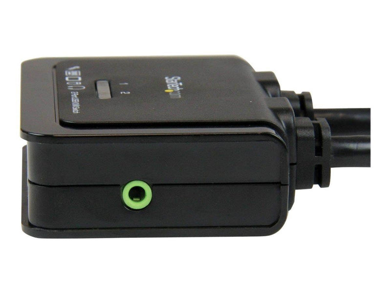 StarTech.com 2 Port USB HDMI Kabel KVM Switch w/ Audio und Remote Switch