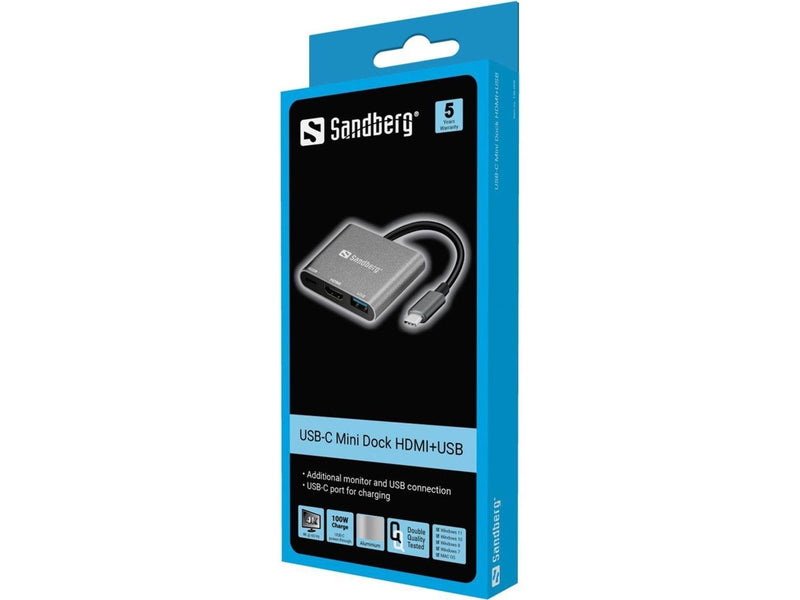 Sandberg USB-C Mini Dock HDMI+USB