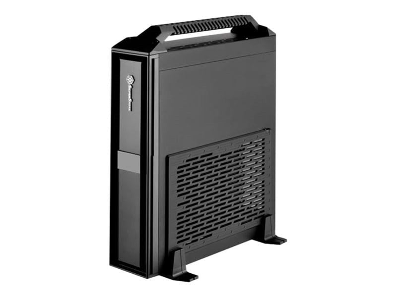 SilverStone MILO SST-ML08B-H - Gehäuse - Desktop slimline - Schwarz