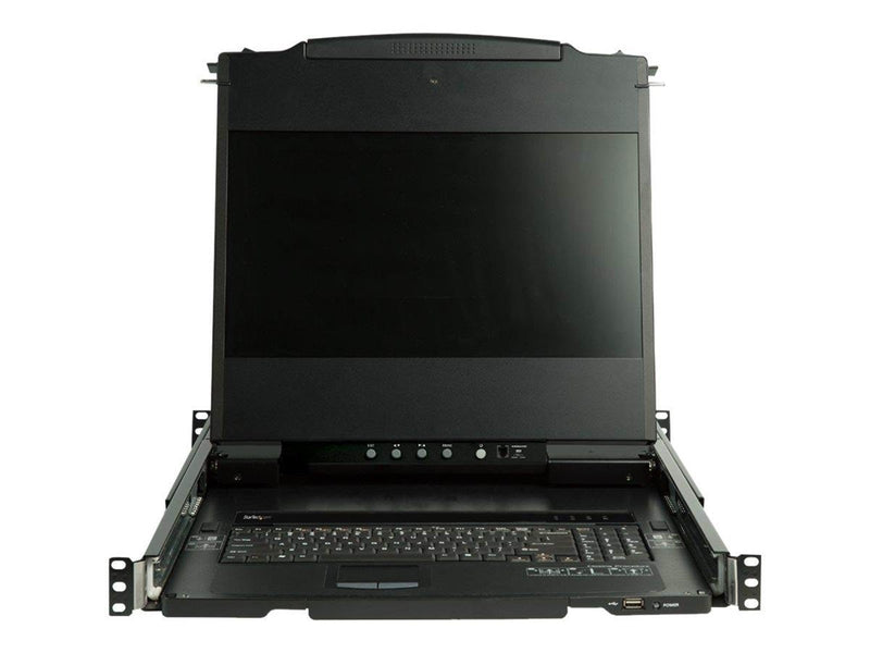 17" StarTech.com 17" Dual Rail Rackmount KVM Console with 1080p - DVI & VGA - KVM console - Full HD (1080p) - 17.3"
