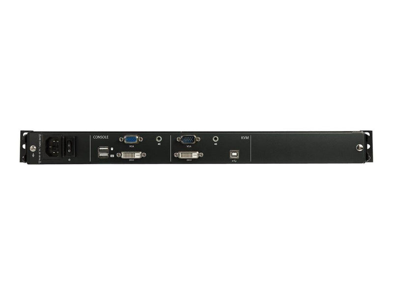17" StarTech.com 17" Dual Rail Rackmount KVM Console with 1080p - DVI & VGA - KVM console - Full HD (1080p) - 17.3"