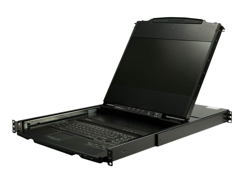 17" StarTech.com 17" Dual Rail Rackmount KVM Console with 1080p - DVI & VGA - KVM console - Full HD (1080p) - 17.3"