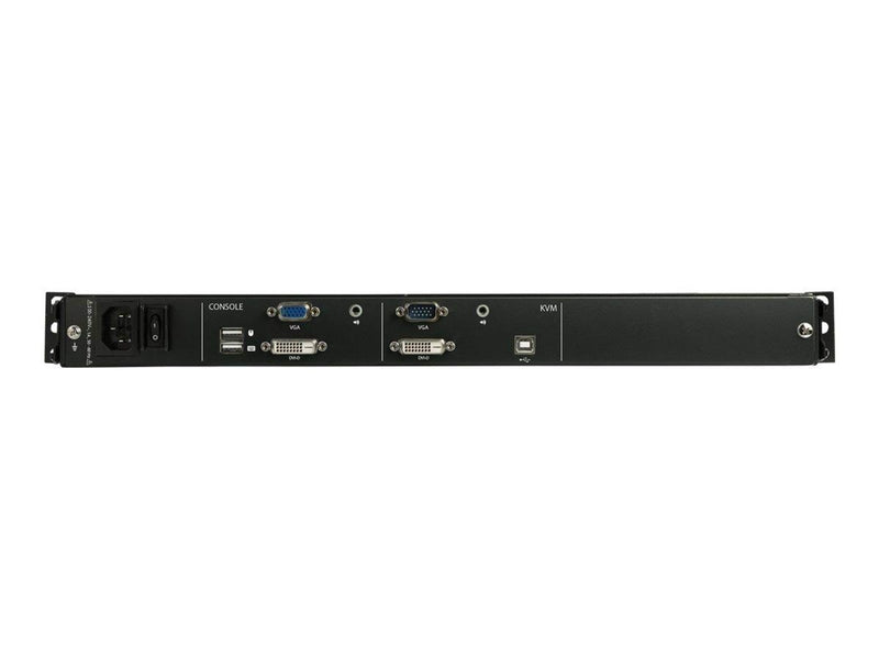 17" StarTech.com 17" Dual Rail Rackmount KVM Console with 1080p - DVI & VGA - KVM console - Full HD (1080p) - 17.3"