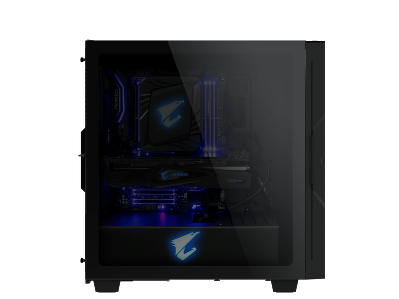 GIGABYTE AORUS C300 GLASS - Gehäuse - Miditower - Silber