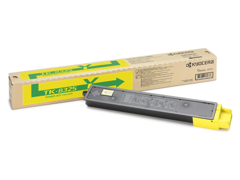 Kyocera Original TK-8325Y Toner gelb 12.000 Seiten (1T02NPANL0) für TASKalfa 2551ci