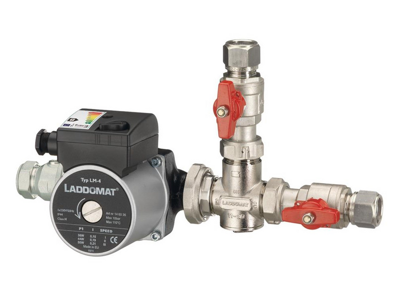 Termoventiler Laddomat 11-30 max boiler output 30 kw 53°c