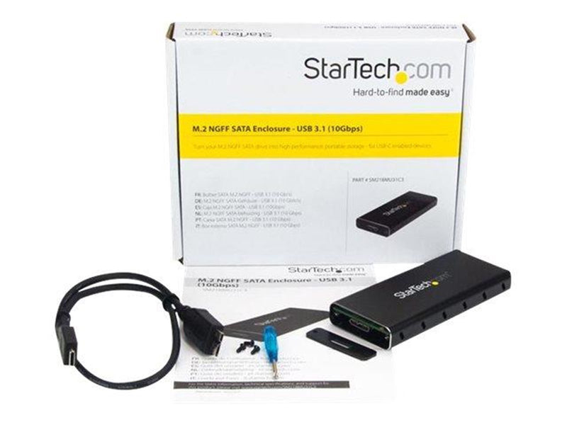 StarTech.com M.2 NGFF SATA to USB 3.1 Gen 2 Type C Enclosure