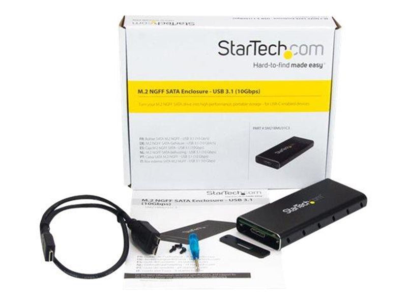 StarTech.com M.2 NGFF SATA to USB 3.1 Gen 2 Type C Enclosure