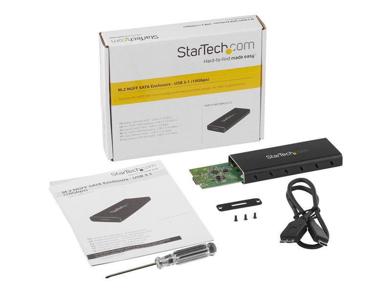 StarTech.com M.2 NGFF SATA to USB 3.1 Gen 2 Type C Enclosure