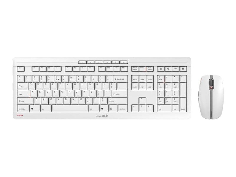Cherry STREAM DESKTOP RECHARGE - Tastatur & Maus Set - Englisch - Grau