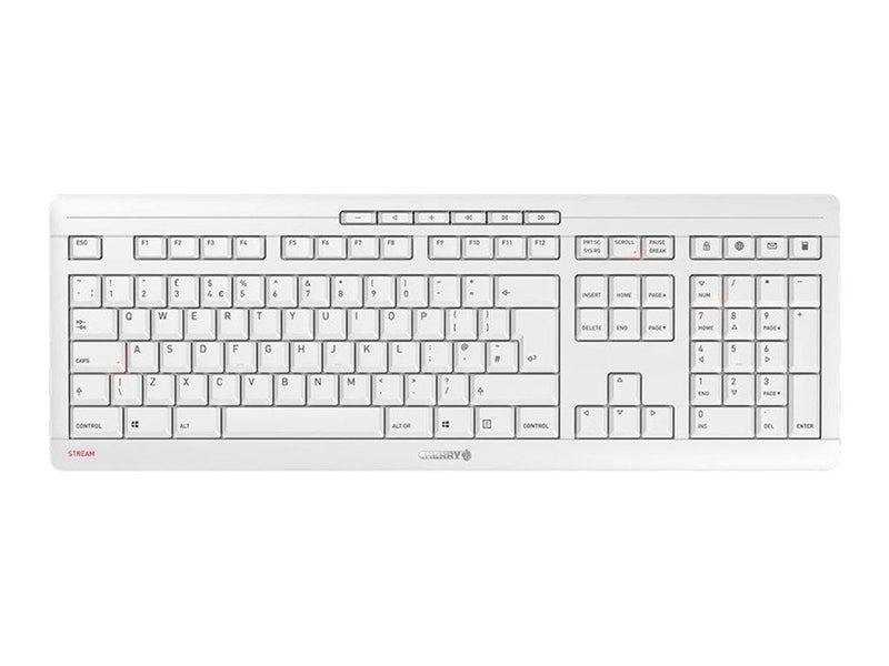 Cherry STREAM DESKTOP RECHARGE - Tastatur & Maus Set - Englisch - Grau