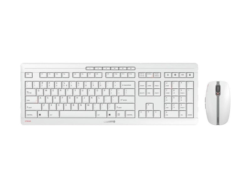 Cherry STREAM DESKTOP RECHARGE - Tastatur & Maus Set - Englisch - Grau