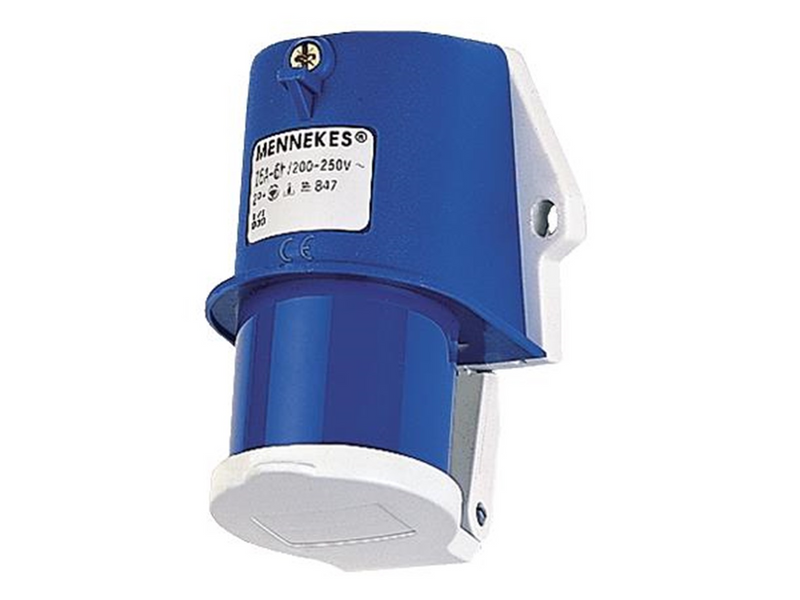 Mennekes Wall mounted inlet 16a3p6h230v ip44